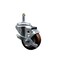 Service Caster 3'' Maroon Poly Wheel Swivel 7/16'' Grip Ring Stem Caster with Brake SCC-GR20S314-PPUB-MRN-TLB-716138 - alternate 1